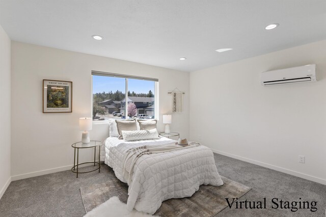4913 E 6th Avenue 4915E 6Th Ave, Spokane Valley, WA 99212 - carpeted bedroom featuring recessed lighting, a wall mounted AC, and baseboards
