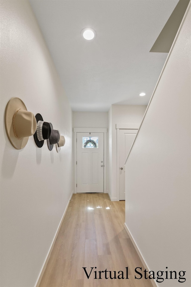 4913 E 6th Avenue 4915E 6Th Ave, Spokane Valley, WA 99212 - foyer with recessed lighting, baseboards, and light wood-style flooring