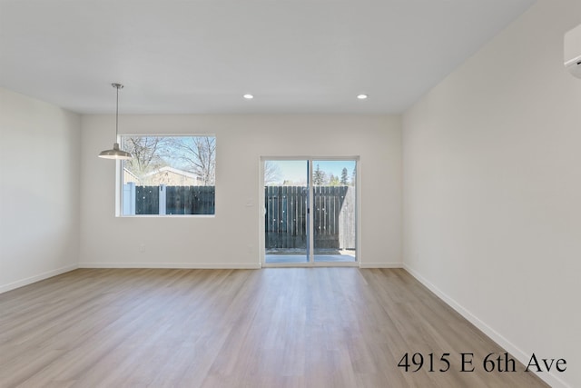 4913 E 6th Avenue 4915E 6Th Ave, Spokane Valley, WA 99212 - spare room with recessed lighting, light wood-style flooring, and baseboards
