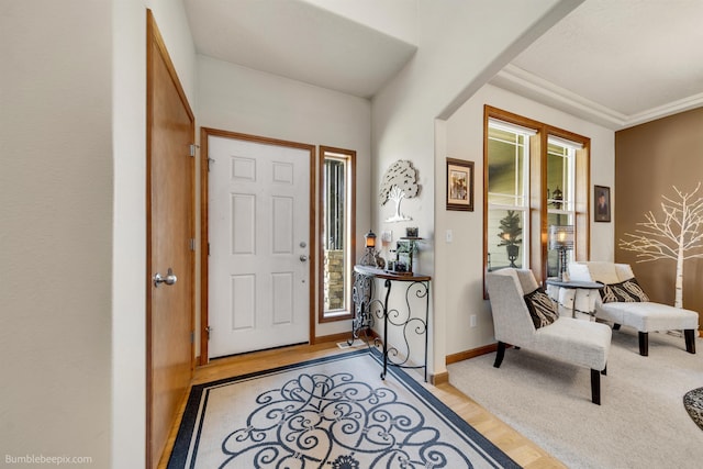 17202 E Morningside Ln, Greenacres, WA 99037 - foyer featuring wood finished floors, baseboards, and arched walkways