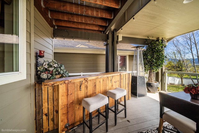 17202 E Morningside Ln, Greenacres, WA 99037 - wooden deck featuring outdoor dry bar