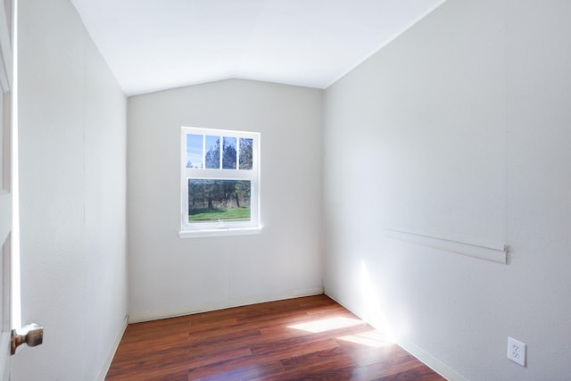 8323 W Mission Ave, Spokane, WA 99224 - empty room with lofted ceiling and wood finished floors