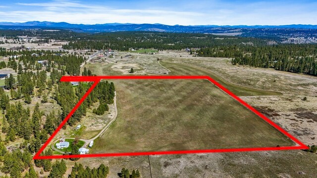8323 W Mission Ave, Spokane, WA 99224 - bird's eye view featuring a view of trees and a mountain view