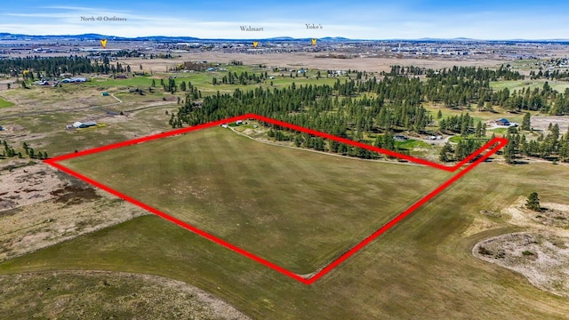 8323 W Mission Ave, Spokane, WA 99224 - birds eye view of property featuring a rural view and a mountain view