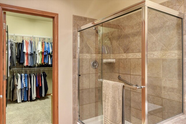 1511 N Lancashire Ln, Liberty Lake, WA 99019 - bathroom with a walk in closet and a shower stall