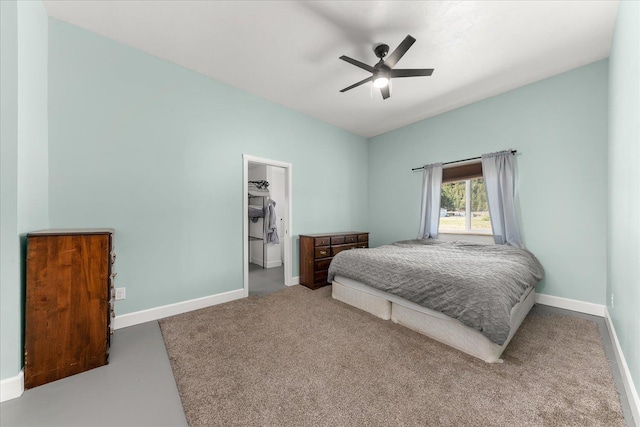 40359 Barbara Ln, Davenport, WA 99122 - bedroom with baseboards, a ceiling fan, and carpet