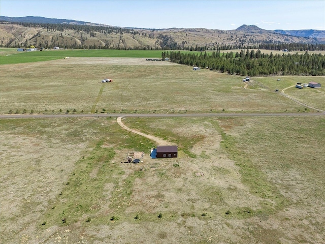 40359 Barbara Ln, Davenport, WA 99122 - drone / aerial view featuring a mountain view and a rural view