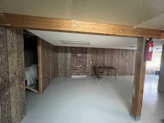 825 N Jefferson St, Colville, WA 99114 - basement featuring wood walls