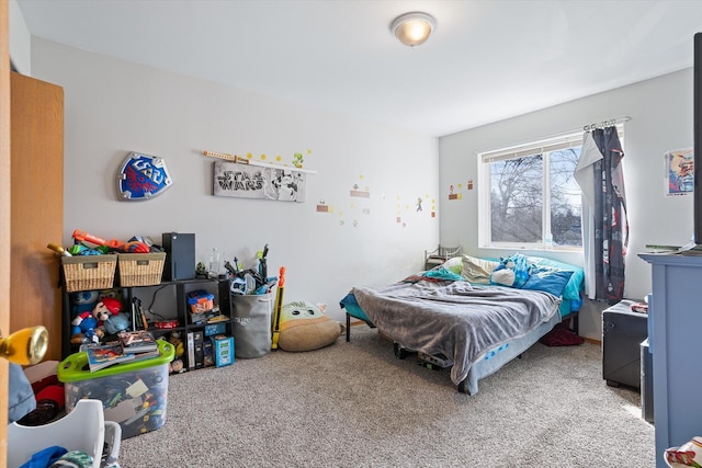 bedroom featuring carpet floors