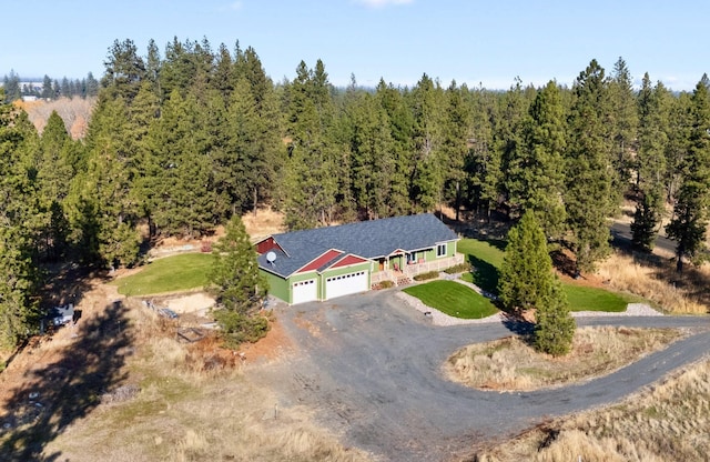 5818 S Abbott Rd, Spokane, WA 99224 - aerial view of property and surrounding area featuring a forest