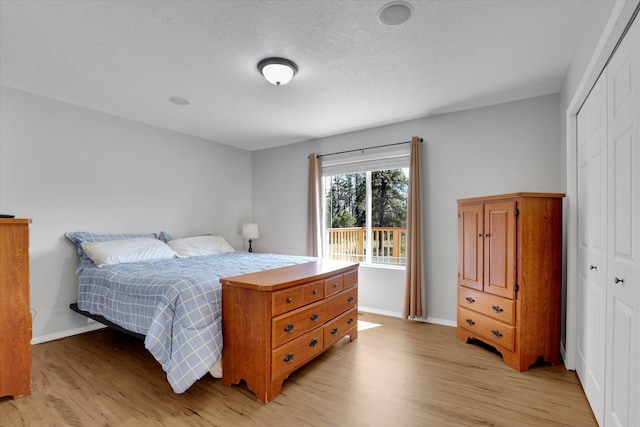 5818 S Abbott Rd, Spokane, WA 99224 - bedroom with light wood-style floors, a closet, and baseboards