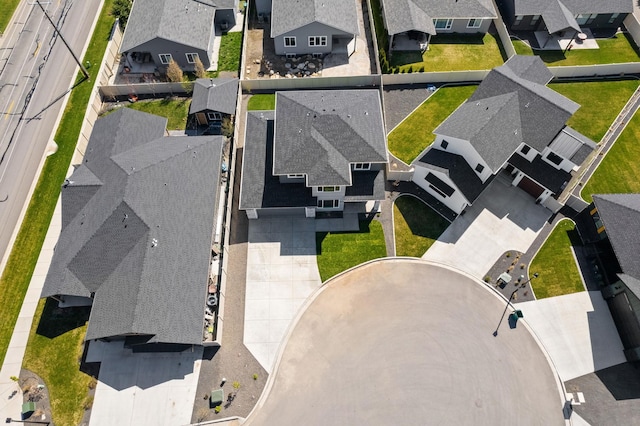 drone / aerial view featuring a residential view