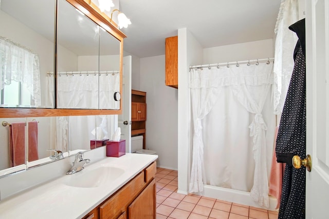 21203 W Beechwood Rd, Medical Lake, WA 99022 - full bathroom featuring tile patterned flooring, vanity, and a shower with shower curtain