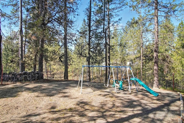 21203 W Beechwood Rd, Medical Lake, WA 99022 - view of jungle gym featuring a view of trees