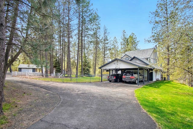 21203 W Beechwood Rd, Medical Lake, WA 99022 - view of side of property featuring driveway and a carport