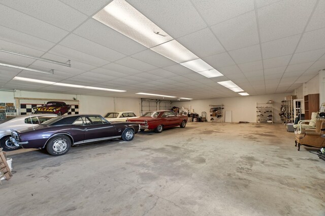 view of parking garage