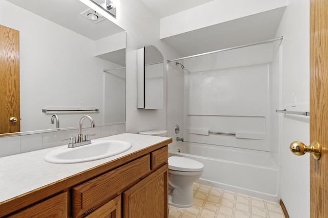 4604 E Birkdale Ln, Spokane, WA 99223 - full bath featuring  shower combination, tile patterned floors, and vanity