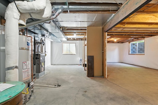 4604 E Birkdale Ln, Spokane, WA 99223 - basement with water heater and heating unit
