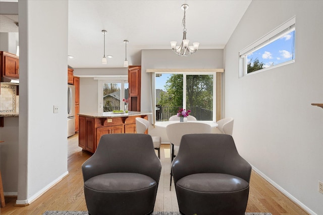 9701 W Masters Ln, Cheney, WA 99004 - dining room with a chandelier and light wood finished floors