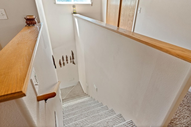 view of stairway