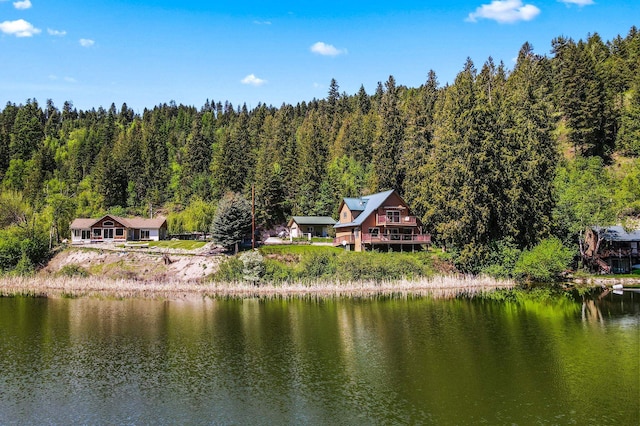 2876 Deep Lake S Shore Rd, Colville, WA 99114 - aerial view of property and surrounding area featuring a large body of water and a heavily wooded area