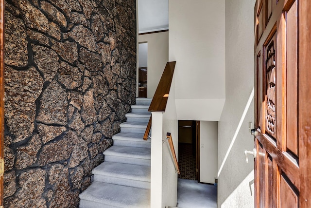 view of stairs
