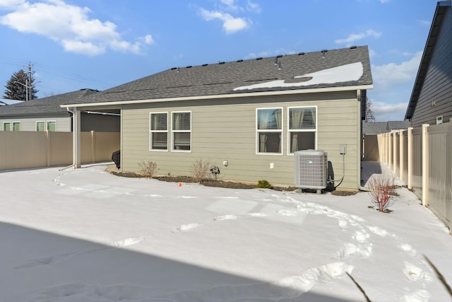 18706 E Flat Rock River Ave, Spokane Valley, WA 99016 - snow covered house with central AC and a fenced backyard