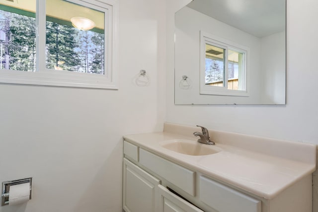 bathroom featuring vanity