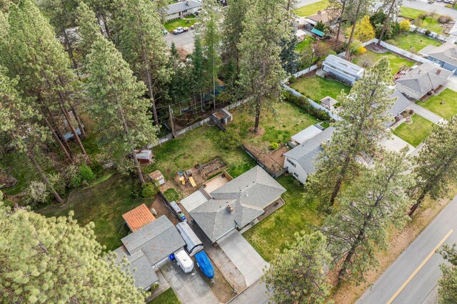 drone / aerial view featuring a residential view