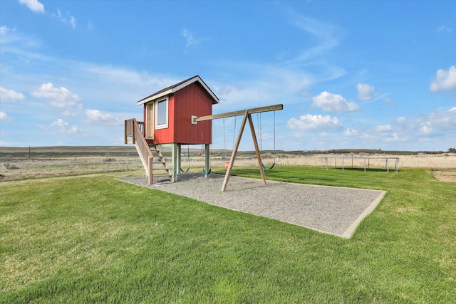 28222 N Wild Rose Ln, Davenport, WA 99122 - view of play area with a lawn