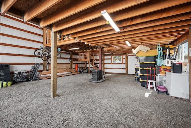 basement featuring a healthy amount of sunlight