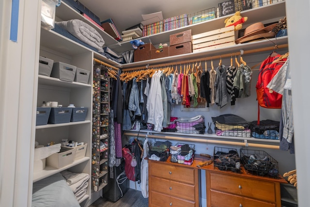 3306 N Ladalia Dr, Coeur D Alene, ID 83814 - walk in closet with wood finished floors