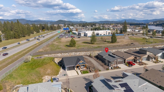 3306 N Ladalia Dr, Coeur D Alene, ID 83814 - drone / aerial view with a residential view and a mountain view