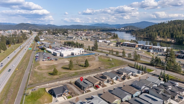 3306 N Ladalia Dr, Coeur D Alene, ID 83814 - drone / aerial view with a water and mountain view