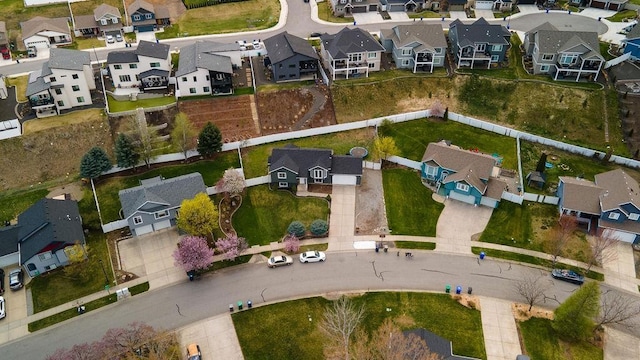 drone / aerial view featuring a residential view