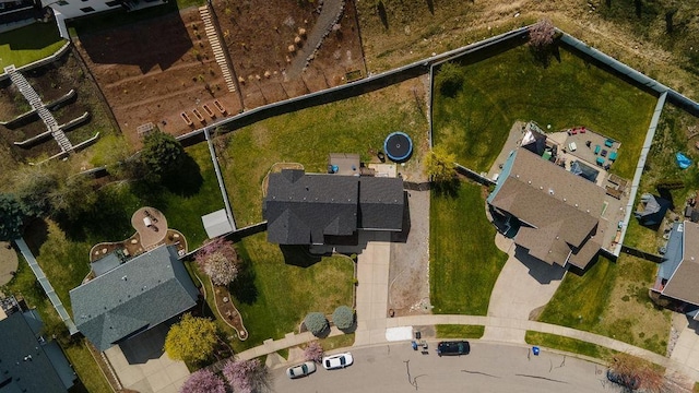 bird's eye view featuring a residential view