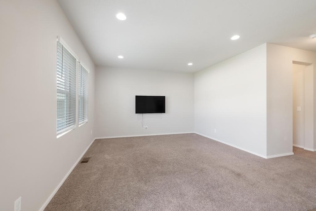 1102 S Best Rd, Spokane Valley, WA 99037 - unfurnished living room with carpet flooring and recessed lighting
