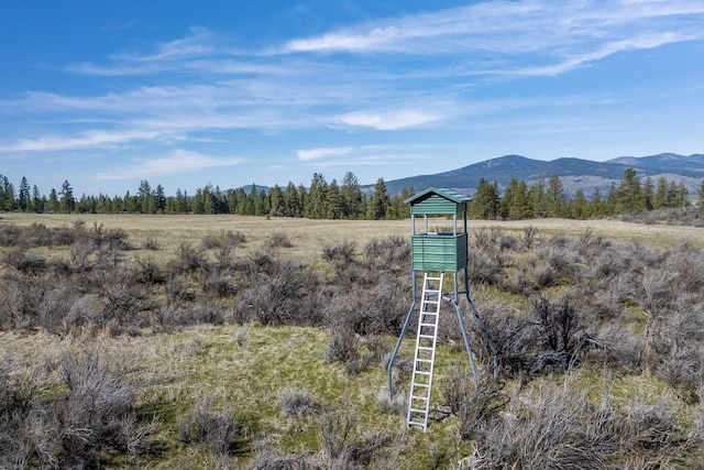 property view of mountains with a rural view