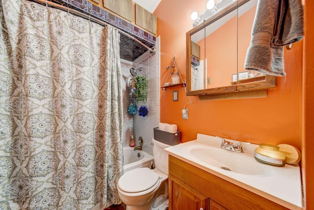 6503 N Calispel St, Spokane, WA 99208 - bathroom with shower / bath combo, toilet, and vanity