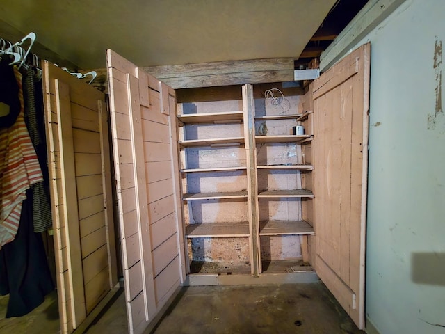 view of storage room