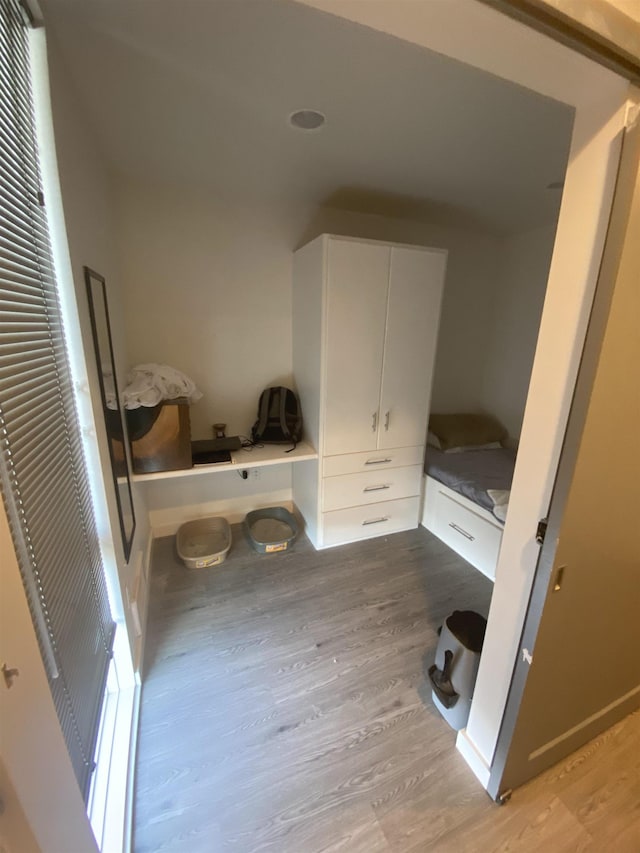 interior space featuring light wood-type flooring