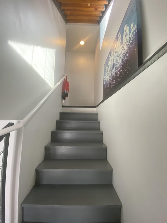 view of staircase