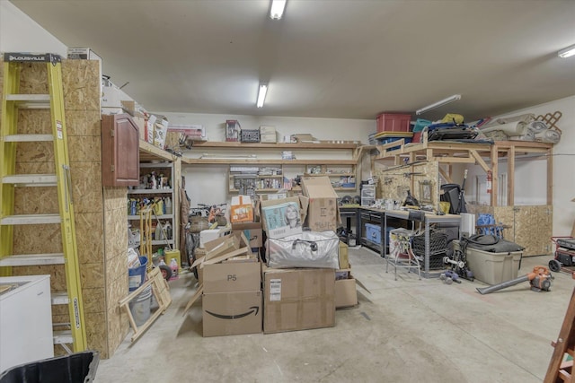 view of storage area