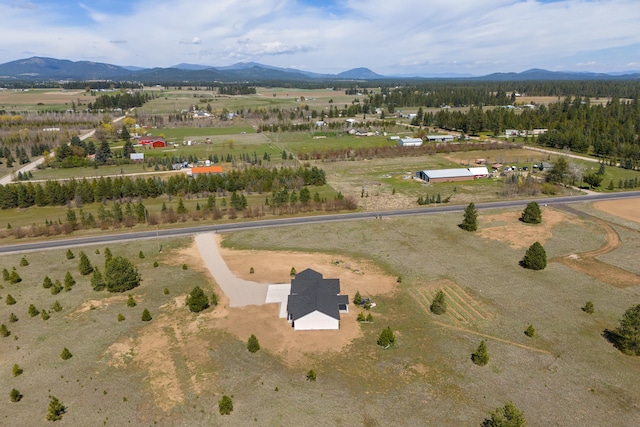 3621 W Montgomery Rd, Deer Park, WA 99006 - bird's eye view featuring a rural view and a mountain view
