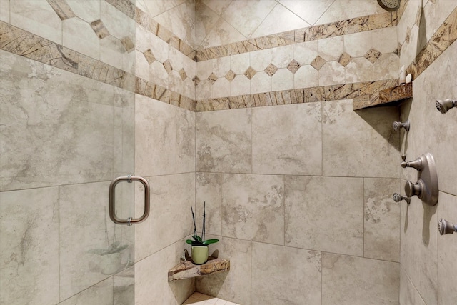 room details featuring a stall shower