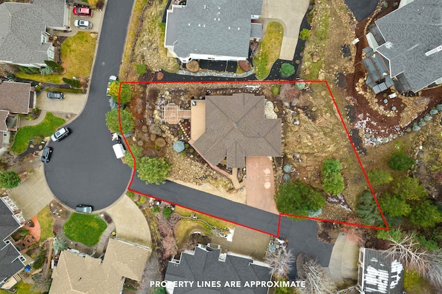 birds eye view of property