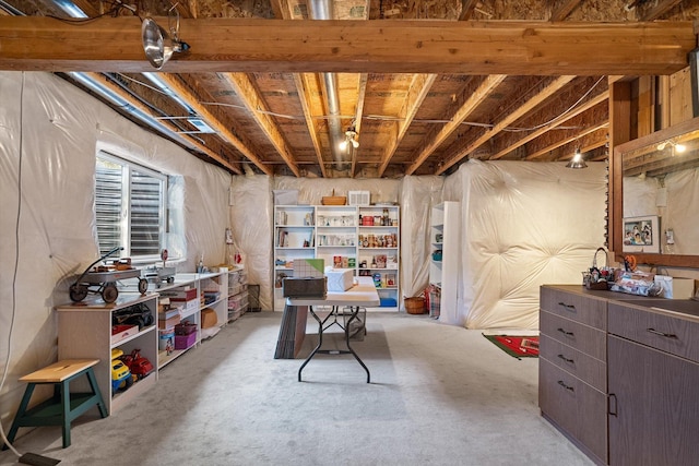 view of basement