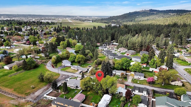 aerial view featuring a residential view