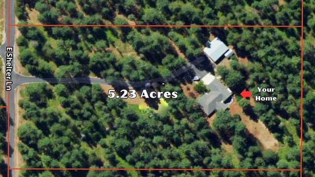815 E Shelter Ln, Deer Park, WA 99006 - map / location featuring property boundaries highlighted