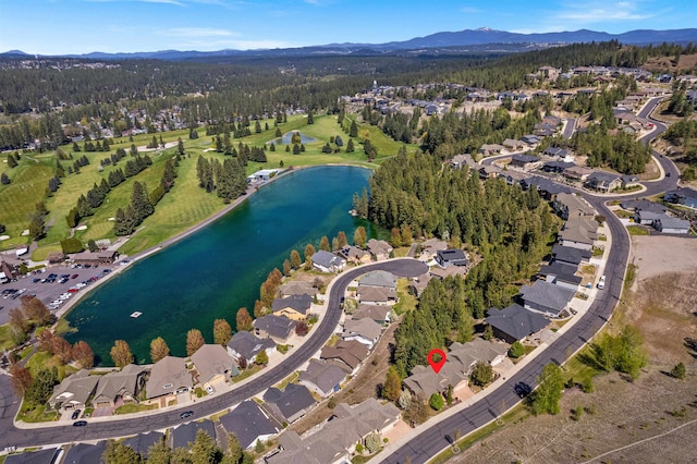 813 E Wandermere Estates Ln, Spokane, WA 99208 - aerial view of property and surrounding area with a water and mountain view and nearby suburban area